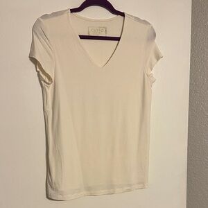 Cupio Women's Short Sleeve Cream Tee